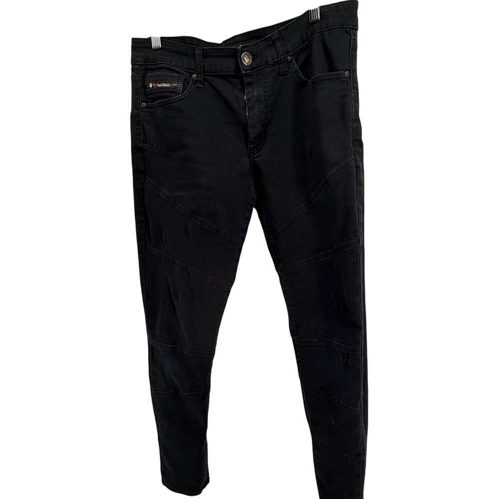 G Fried Denim‎ Skinny Jeans Blue 34x32 Moto Biker Style Stretch Pants Men's